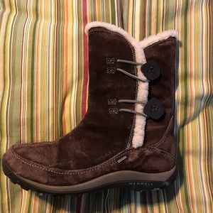 Merrell leather waterproof winter/snow boots